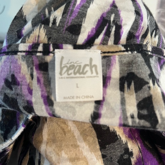 ♥️Beach Inc. Woman’s Cold Shoulder Top with Rhinestones Size Large - Picture 9 of 9